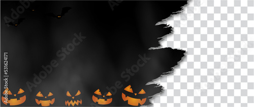 halloween card with pumpkin