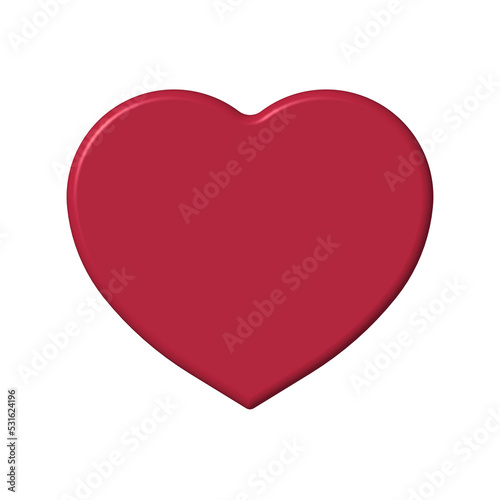 red heart isolated on white background. Paste template. Glare from lighting Valentine's Day. 3D image. 3d rendering. Free Download red heart isolated on white background. Paste template. Glare from lighting Valentine's Day. 3D image. 3d rendering. - GFXLoad