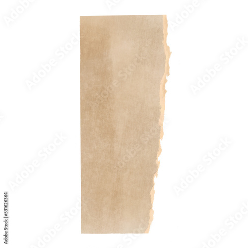 Craft paper, A scrap of craft paper. Torn paper. collage paper