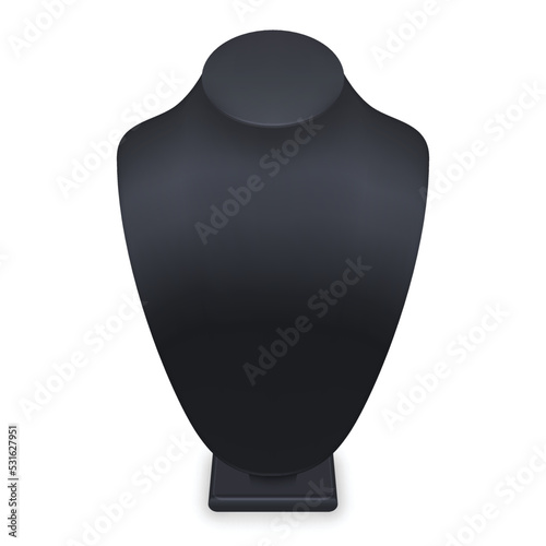 3d realistic mannequin bust stand