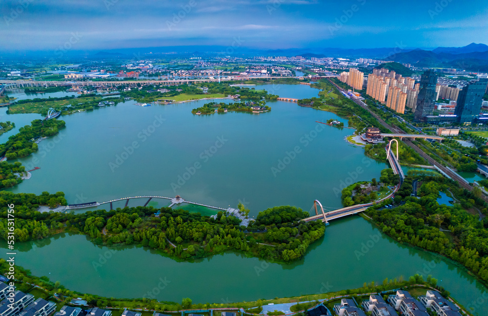 Didang Lake Park, Shaoxing, Zhejiang, China