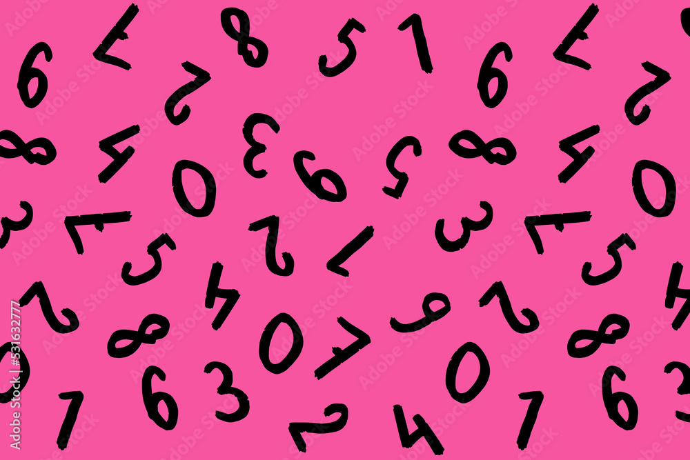 template with the image of keyboard symbols. a set of numbers. Surface template. purple background template with the image of keyboard symbols. a set of numbers. Surface template. purple background