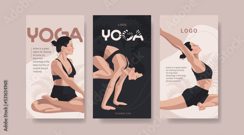 a set of yoga cards