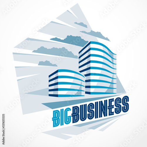 Business building, modern a...