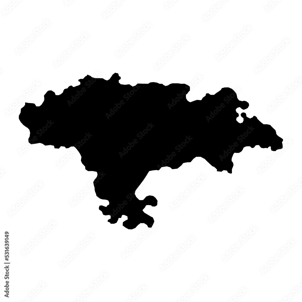 Cantabria map, Spain region. Vector illustration.