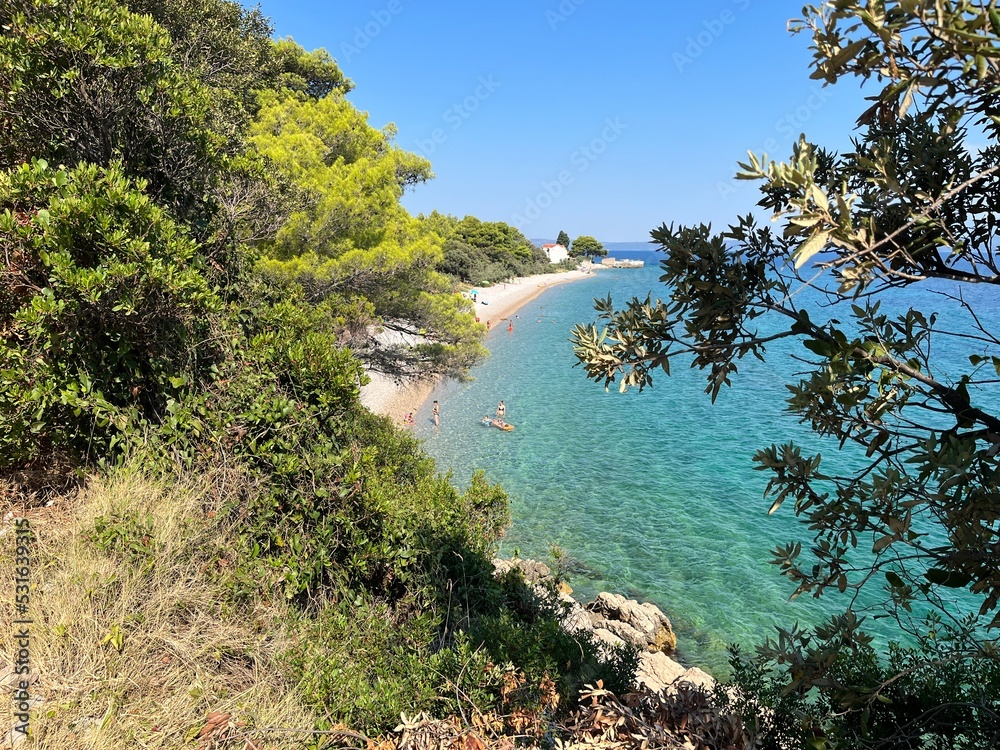 Beautiful Duba Peljeska beach, Croatia