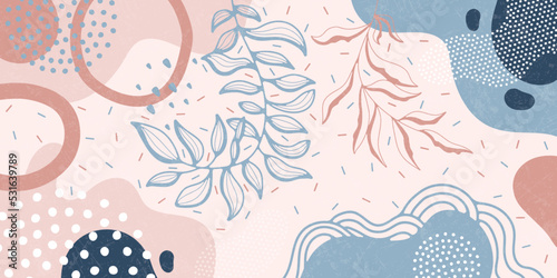 Background pattern, abstract colored shapes. Modern minimalism trendy pattern background. Vector background.