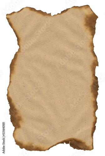 blank treasure map, isolated on transparent background