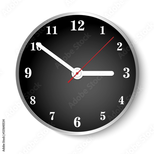 Circle time clock png file for decorate