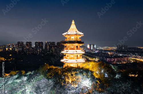 Wenbi Tower, Jishan Park, Shaoxing, Zhejiang, China photo