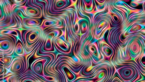 Abstract textured neon fractal background