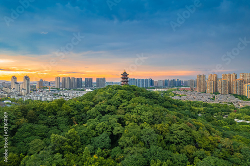 Wenbi Tower, Jishan Park, Shaoxing, Zhejiang, China photo
