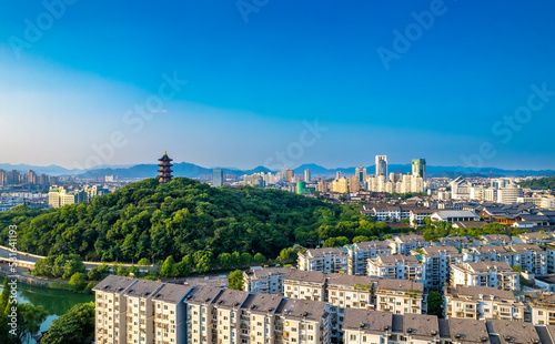 Wenbi Tower, Jishan Park, Shaoxing, Zhejiang, China photo