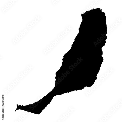 Fuerteventura island map, Spain region. Vector illustration. photo