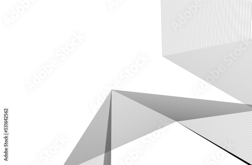 Abstract architecture vector 3d illustration