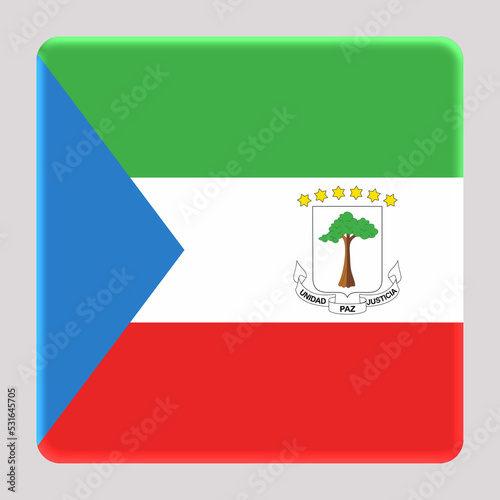 3D Flag of Equatorial Guinea on a avatar square background. Free Download 3D Flag of Equatorial Guinea on a avatar square background. - GFXLoad
