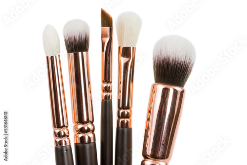 Murais de parede A set of isolated make-up brushes