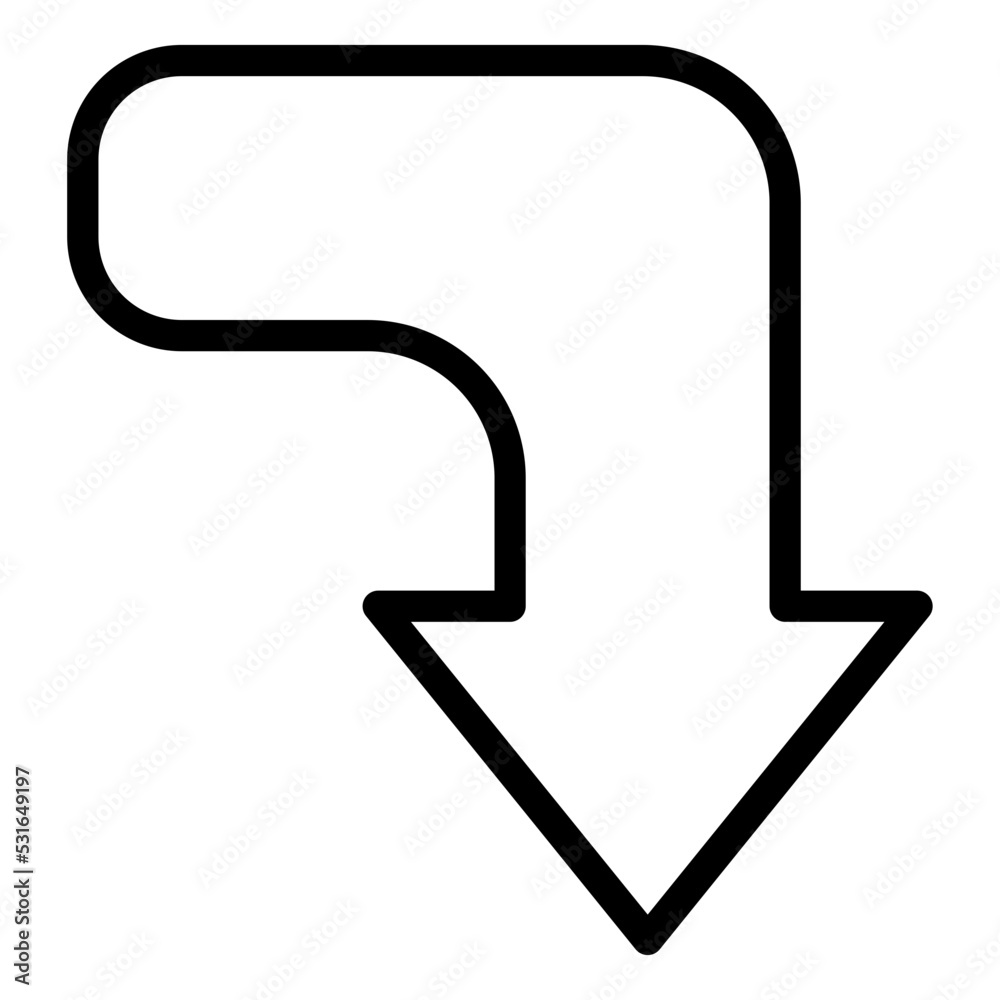 turn down icon style turn down icon style