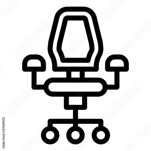 Office Chair Icon Style