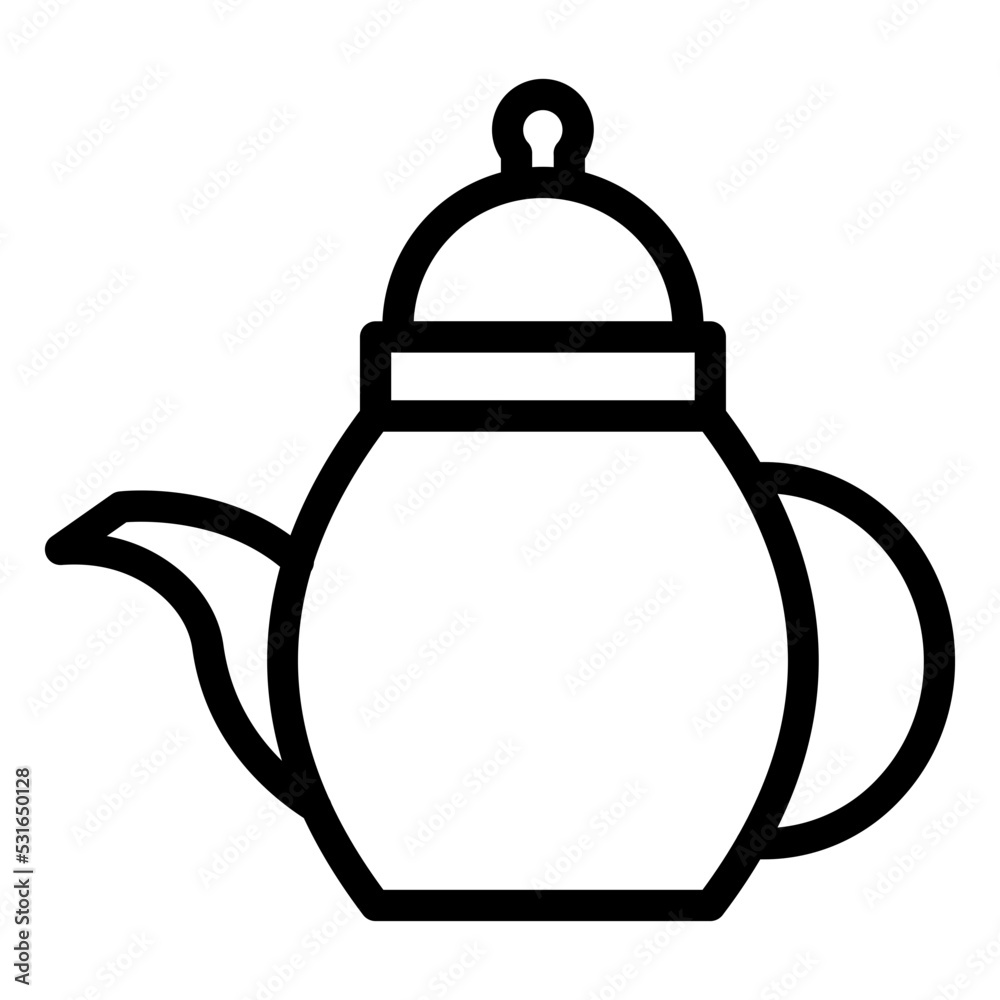 Obraz premium Teapot Icon Style