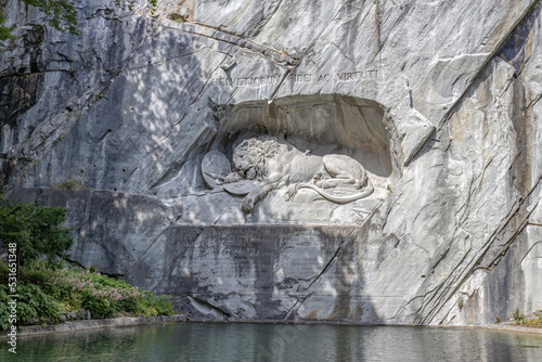 Fotografie, Obraz LUCERNE, SWITZERLAND, JUNE 21, 2022 - The Lion Monument (Löwendenkmal) in Lucerne, Switzerland