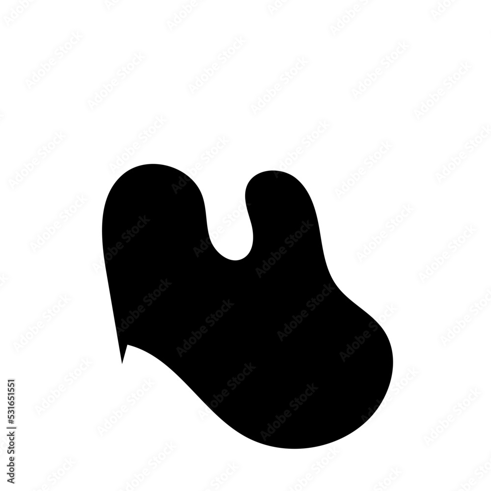 Fototapeta premium Abstract Shapes Organic Black