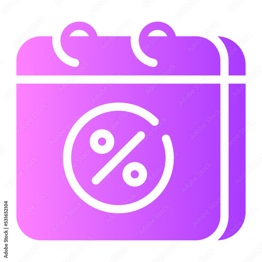 sale date gradient icon sale date gradient icon