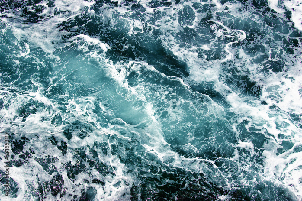 Aerial view to ocean waves. Aerial view to ocean waves.
