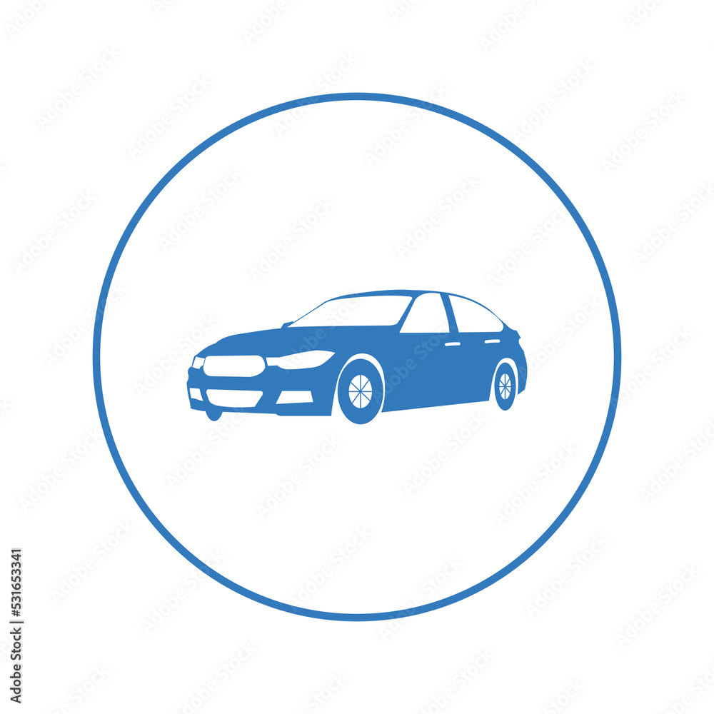 Transportation vehicle auto car icon | Circle version icon | Transportation vehicle auto car icon | Circle version icon |