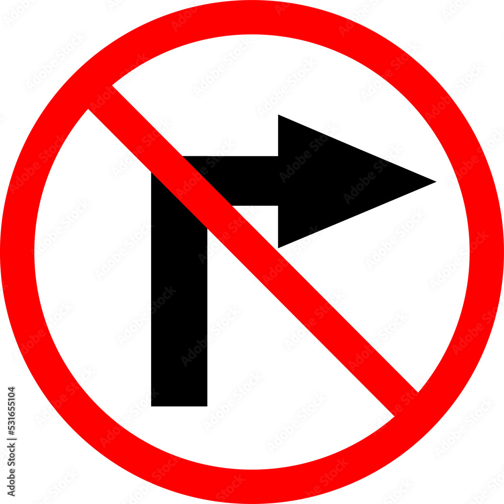 Do not turn right. Do not turn right.