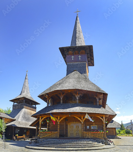 Baia Sprie, Maramures, Romania - The wooden church of the Holy Emperors Constantine and Elena (Biserica De Lemn Sfintii Imparati Constantin şi Elena) photo