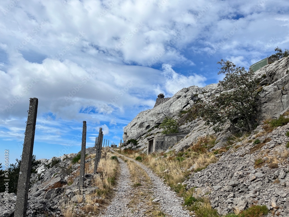 Panos - abandoned military base on one of Velebit mountain's peaks. Panos - abandoned military base on one of Velebit mountain's peaks.