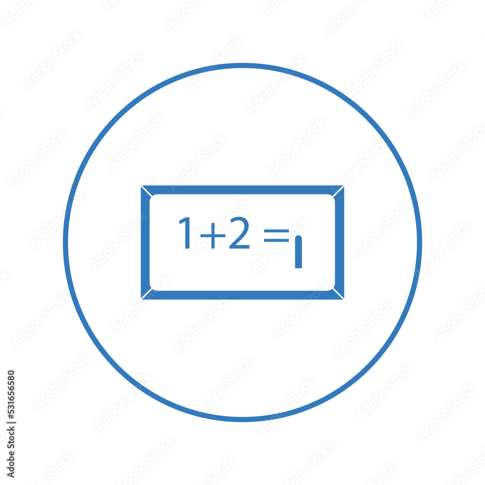 Classroom chalkboard education math icon | Circle version icon | Classroom chalkboard education math icon | Circle version icon |