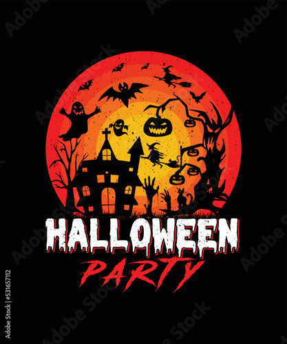 HalloweenParty/Halloween t-shirt design © creativedesign11