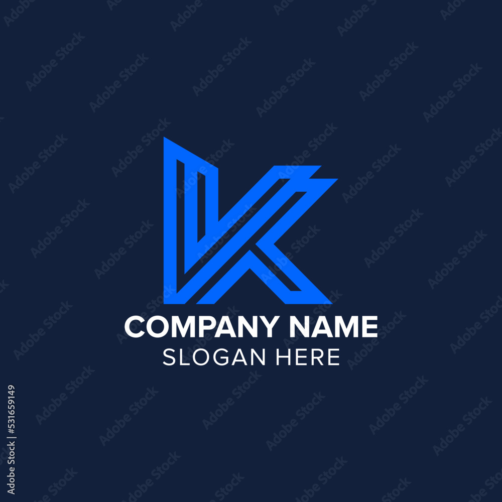 LETTER LOGO K LETTER LOGO K