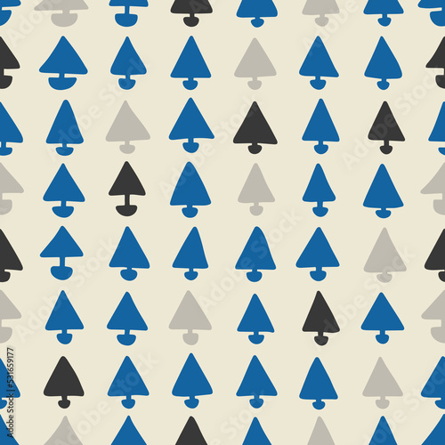 Seamless boat pattern. Abstract background with hand drawn doodle shapes.