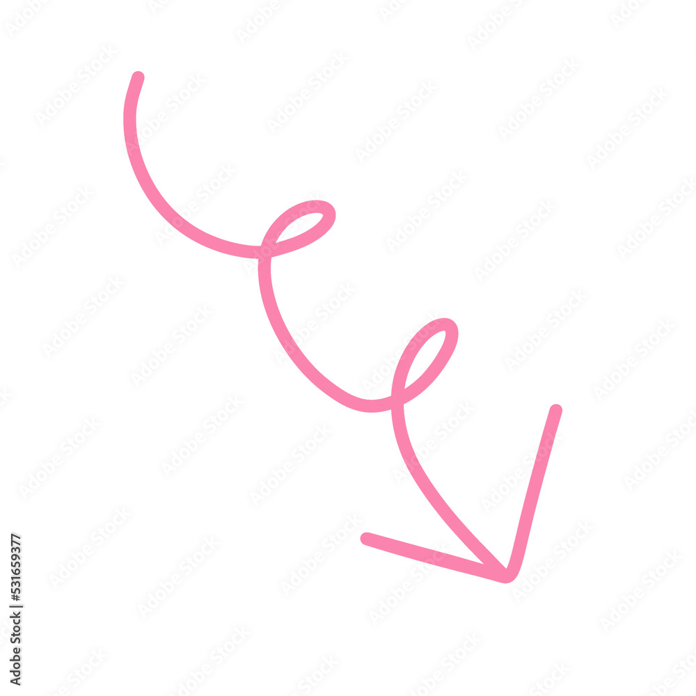 Pink arrow element Pink arrow element