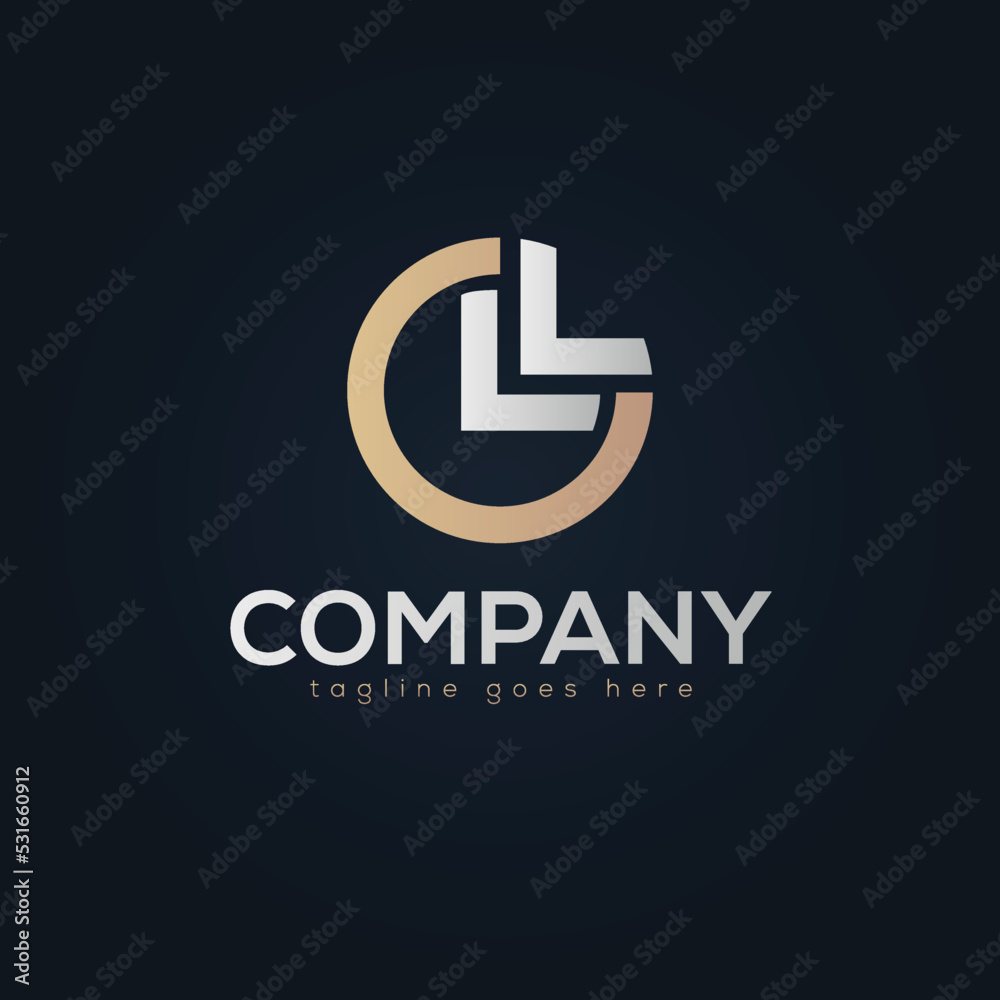 Arrow Company design abstract vector logo template Arrow Company design abstract vector logo template