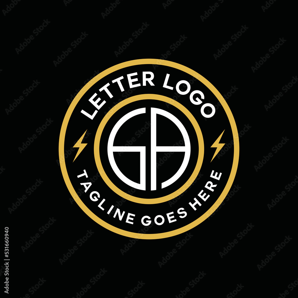Fototapeta premium Letter Monoline logo Design vector graphic