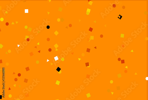 Light Orange vector layout with circles, lines, rectangles.