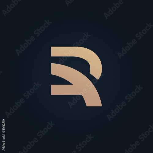 R and A Letter Logo Vector Design
