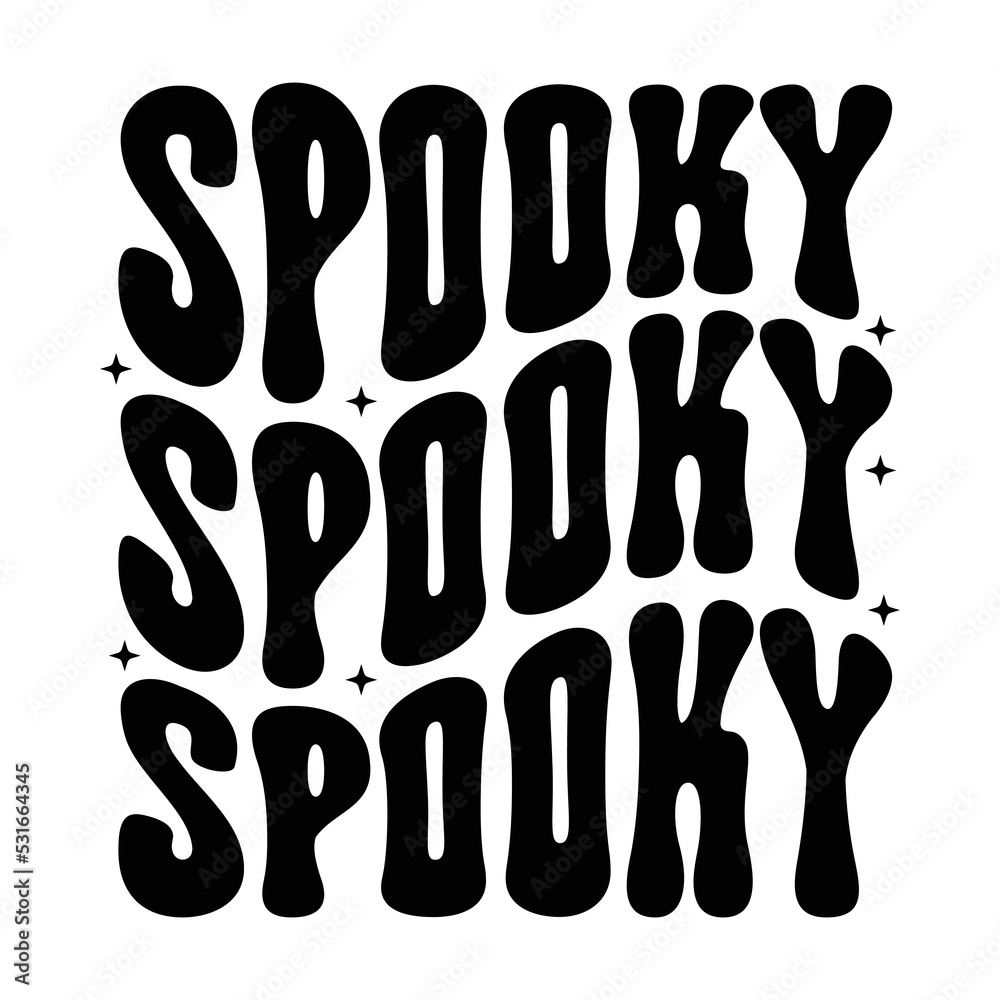 Spooky Happy Halloween shirt print template, Pumpkin Fall Witches Halloween Costume shirt design