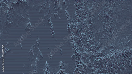 Mountain landscape. Wirefra...