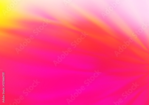 Light Pink, Yellow vector glossy abstract template. © Dmitry