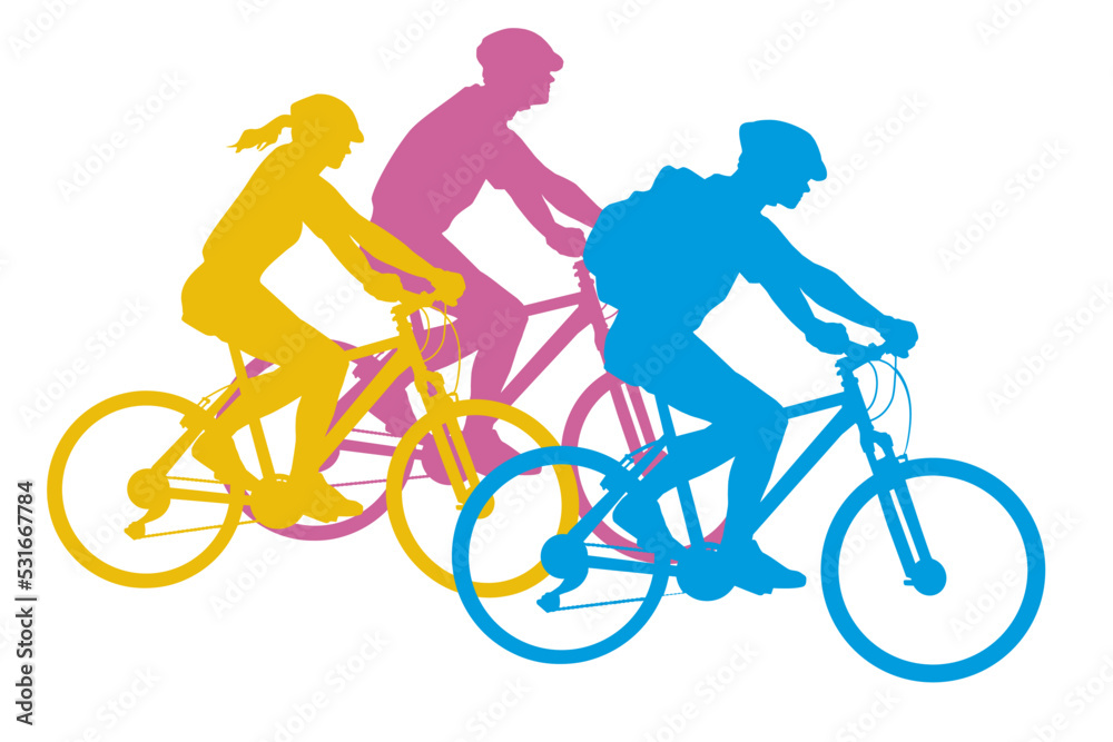 Obraz premium Cycling sport graphic in vector quality.