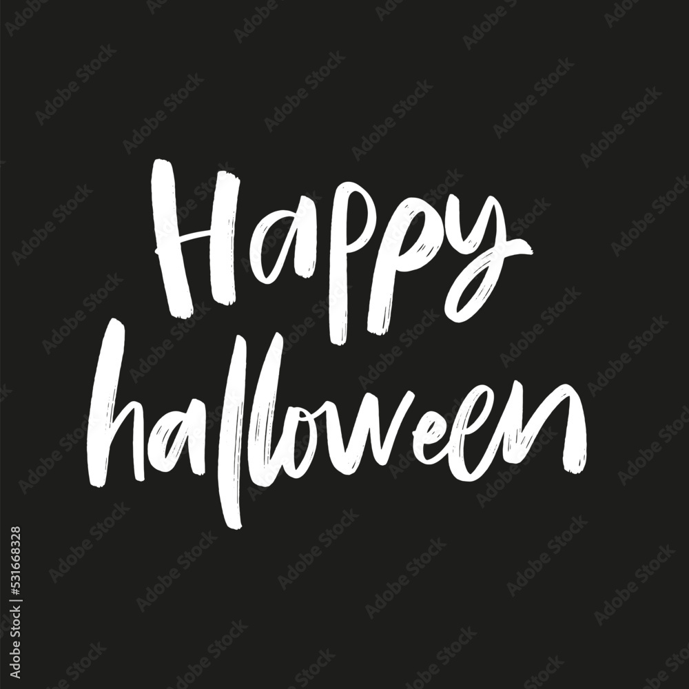 Halloween handwritten letters. Vector illustration Halloween handwritten letters. Vector illustration