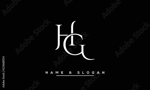 GH,  HG,  G,  H   Abstract  Letters  Logo  Monogram