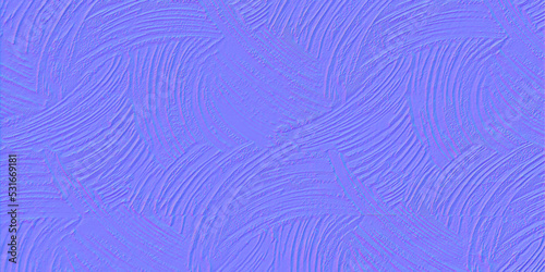 Fototapeta Naklejka Na Ścianę i Meble -  Normal Map for 3D programs wall, fabric,wood,metal  texture background,concrete surface, texture for use in 3D programs, 3d render