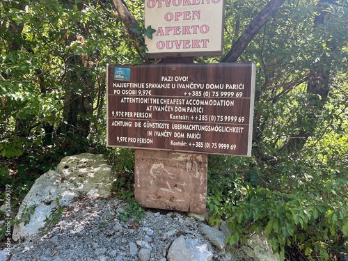 Paklenica national park in Croatia landscape photo