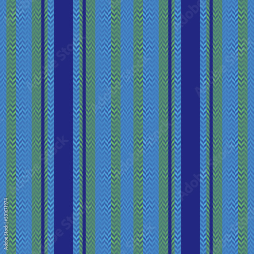 Vertical lines stripe pattern in blue. Vector stripes background fabric texture. Geometric striped line seamless abstract design.